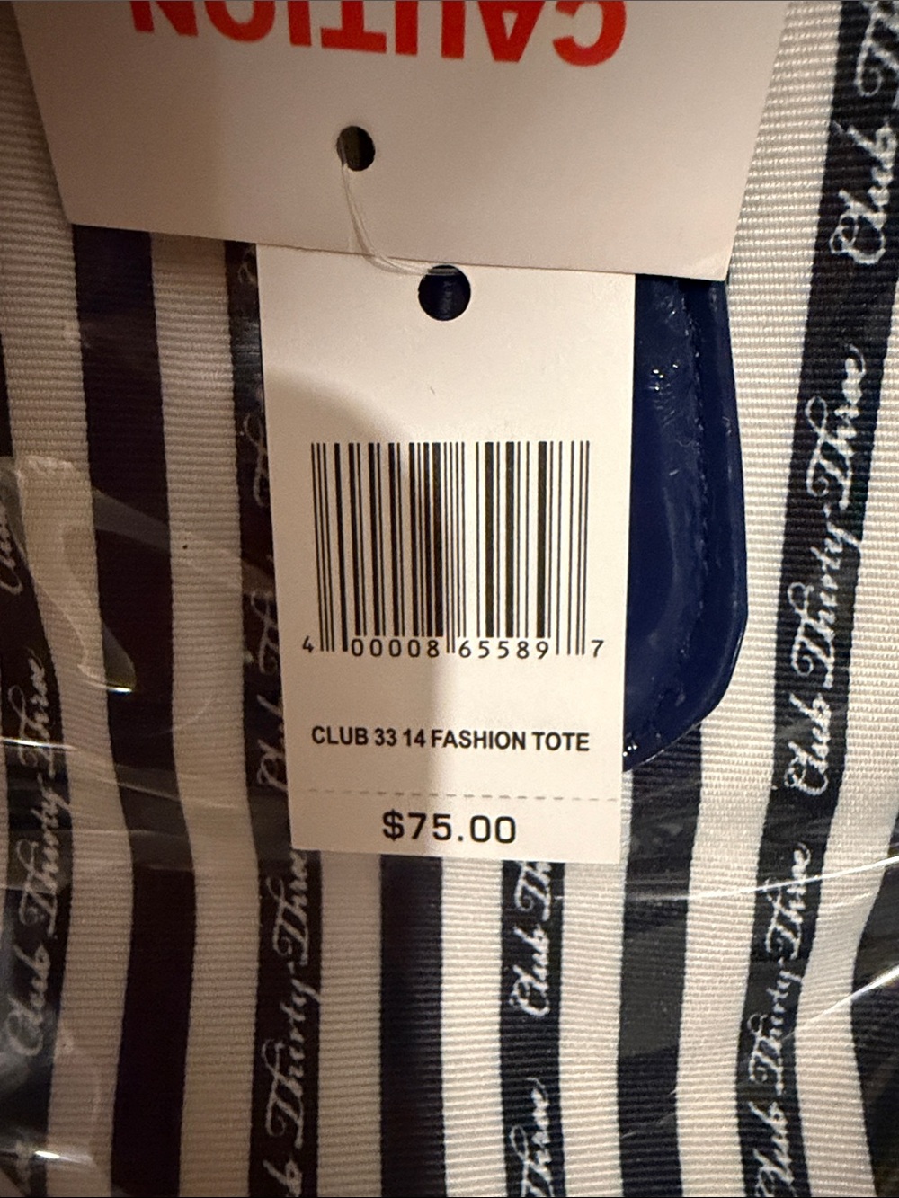 NWT Disney Parks Club 33 Navy&White Satchel Bag/Purse - Picture 8 of 8